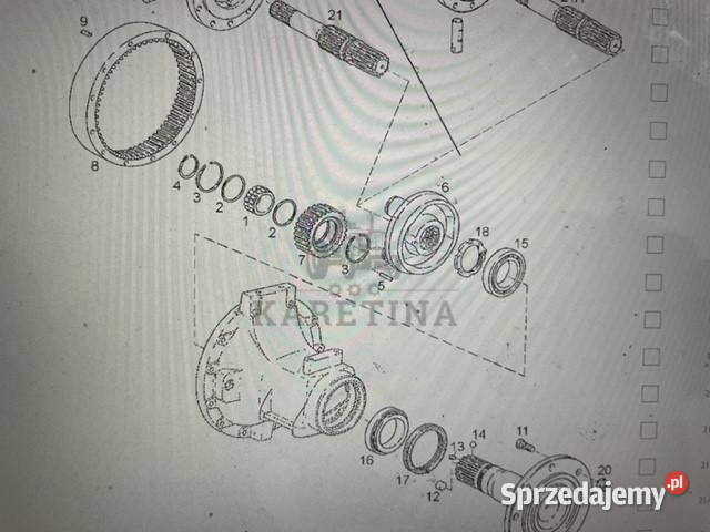 Case CS 100130 zwolnica CZĘŚCI