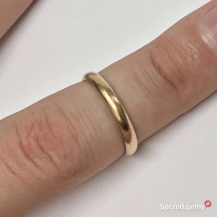 Złota OBRĄCZKA damska 585 14K WARMET KLASYCZNA Warszawa