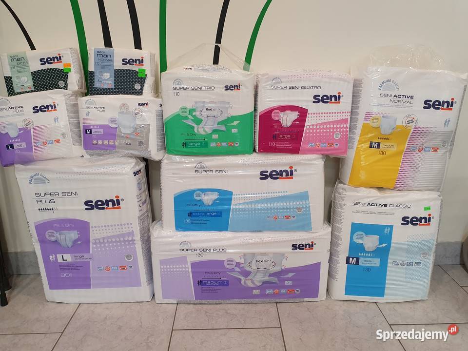 Seni Pampersy Podkłady Kosmetyki Pieluchomajtki