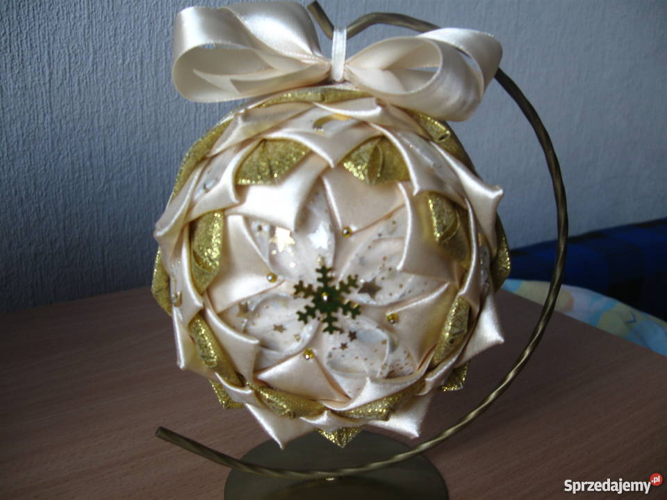 Bombka wstążkowa karczochowa wielokolorowy Olesno