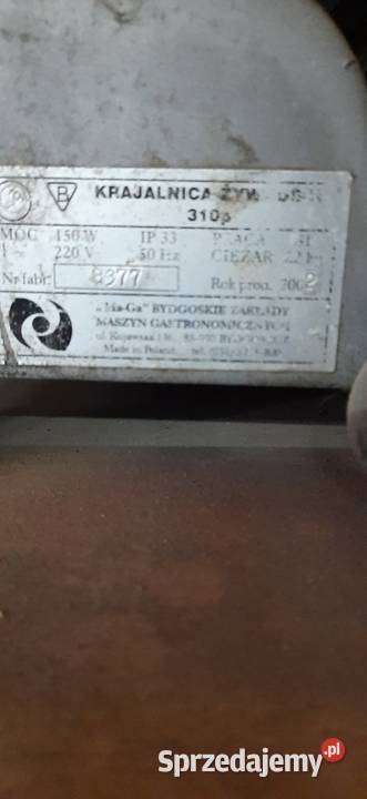 krajalnica do wedlin maga 320 i beckers Żmudź