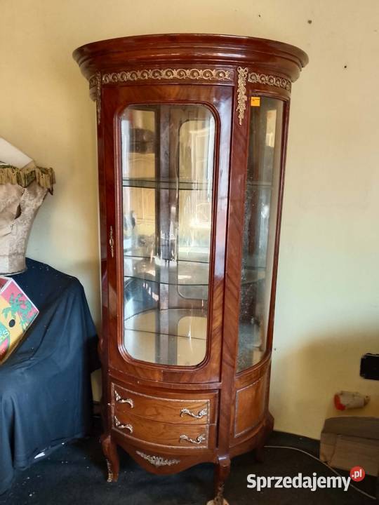 Witryna stylizowana okucia brąz Siedlce