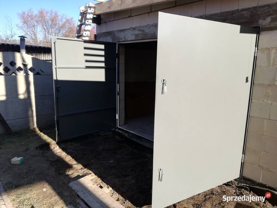 Brama dwuskrzydłowa garażowa mocna blacha 12mm Chorzów usługi budowlane