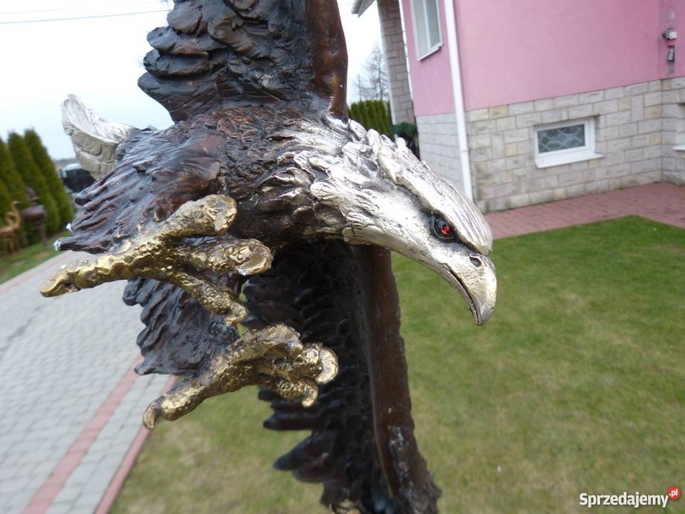 PIKUJĄCY ORZEŁ Z BRAZU gigant Bochnia