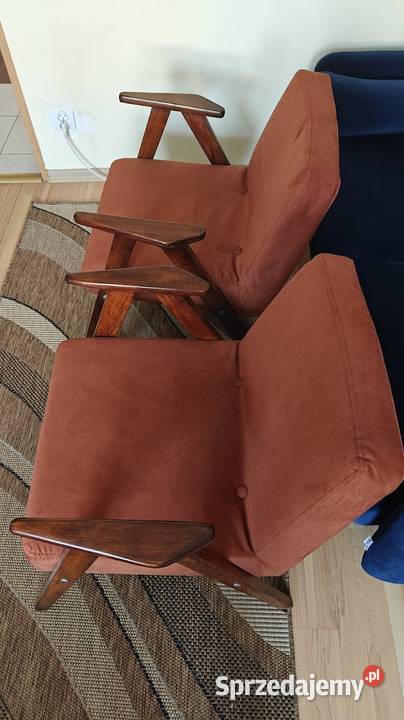2 fotele z PRL gruntownej renowacji