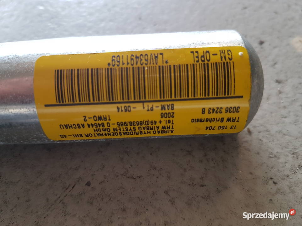 OPEL CORSA D KURTYNA POWIETRZNA LEWA PRAWA 5 osobowe sprzedam