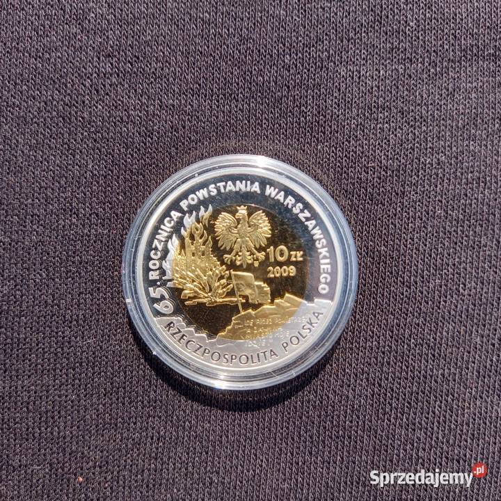 10 złotych 2009 65 rocznica Powstania Numizmatyka lubelskie Zemborzyce Podleśne sprzedam