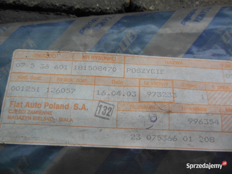 18150848 Słupek tapicerski przedni lewy Fiat Uno Kozy