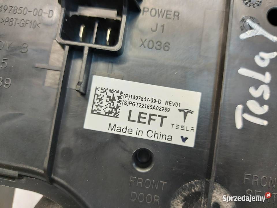 TESLA MODEL Y 2022r MODUL STEROWNIK LEWY osobowe