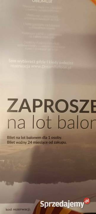 Lot Balonem Dream Baloons Gdańsk