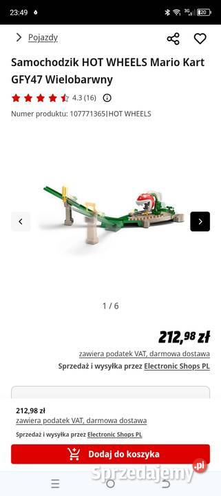 Tor samochodowy HOT WHEELS Mario Kart Piranha