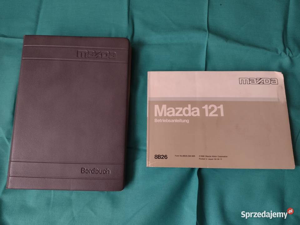 MAZDA 121 Instrukcja Obslugi książka Serwis Etui motoryzacja, transport Łódź