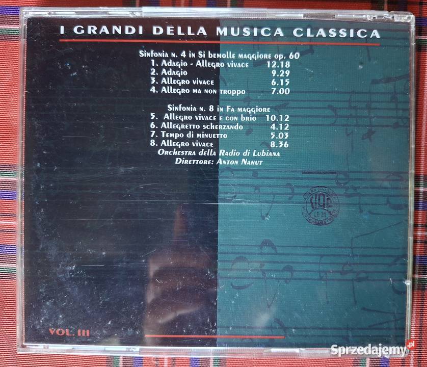 I Grandi Della Musica Classica Bethoven 3CD Kraków