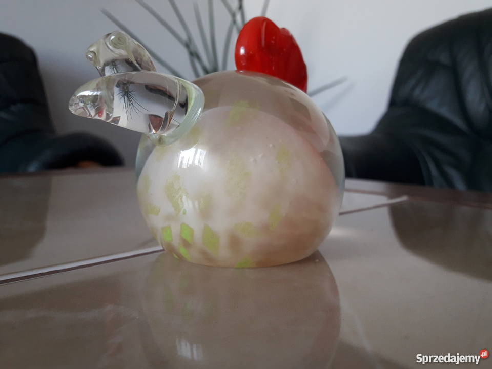 Szklany przycisk papieru Caitnes Kurczak Tikka Janów Lubelski