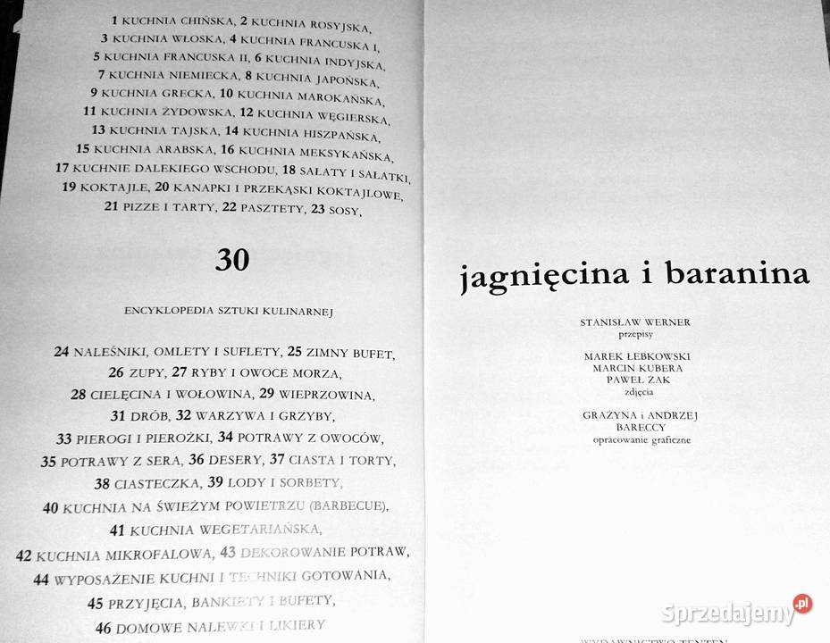 Encyklopedia sztuki kulinarnej Tom 30 Jagnięcina Chełm sprzedam