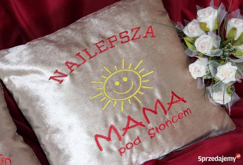 Prezent Poduszka na Dzień MAMY TATY welurowa Grudziądz