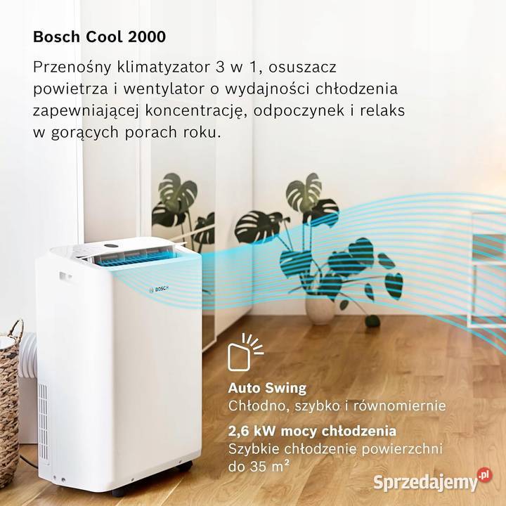 Klimatyzator Przenośny Bosch Cool 2000 małopolskie Jadowniki