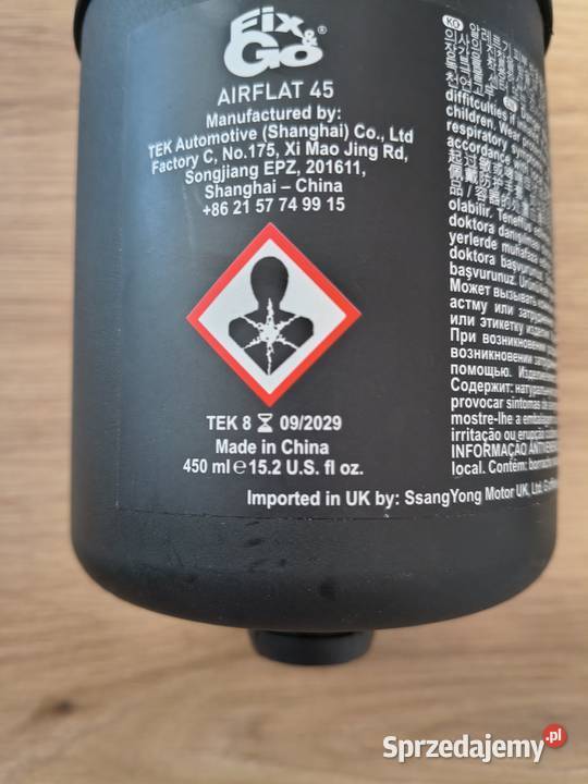 Uszczelniacz do opon SSangyong OE lubelskie