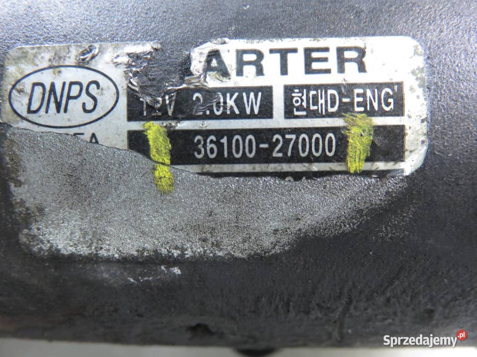 ROZRUSZNIK HYUNDAI TRAJET 20 CRDi 113 3610027000 sprzedam