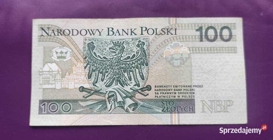 Banknot 100 1994 seria YM Zastępcza seria 13 Pruszków sprzedam