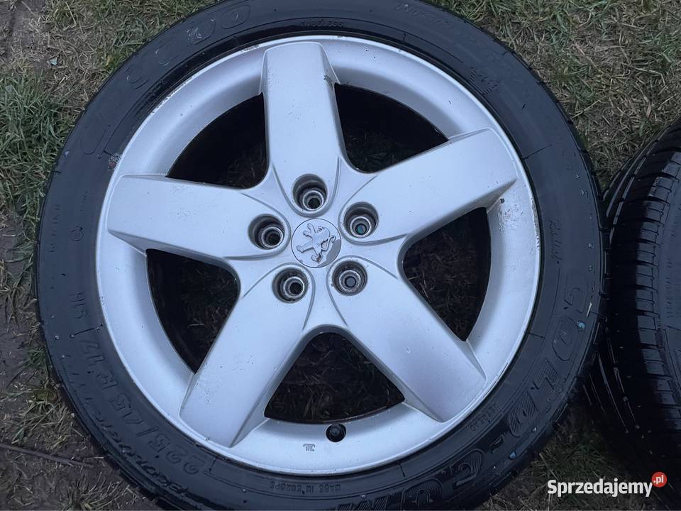 FELGI R17 5108 PEUGEOT 7JX17CH548 Z OPONAMI Rutki-Kossaki sprzedam