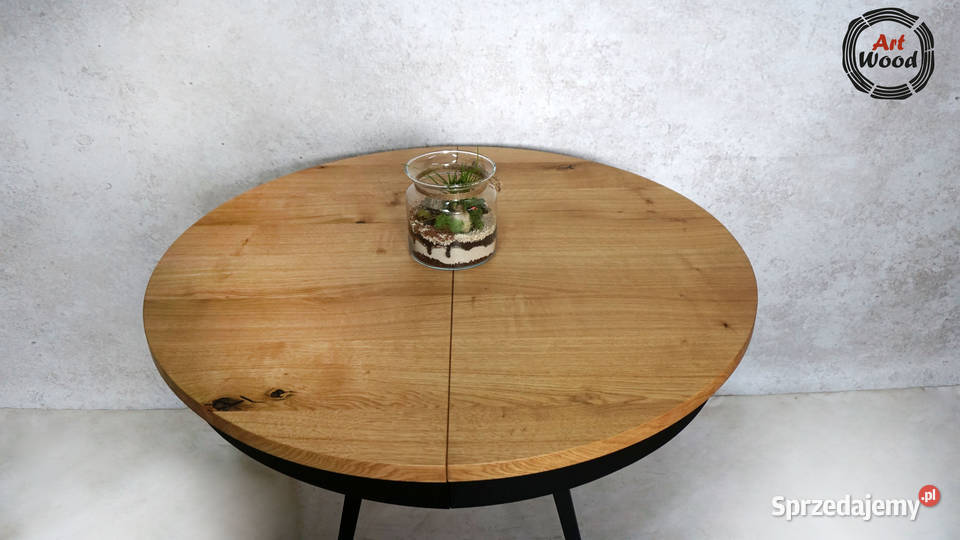 Stół loftowy okrągły rozkładany średnica 100 Nowy Sącz
