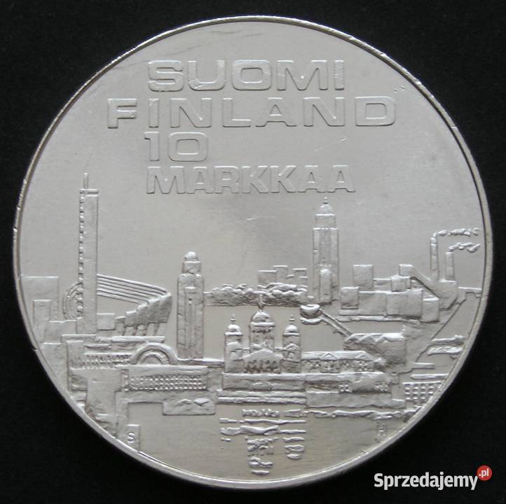 FINLANDIA 10 MARKKAA 1971 SREBRO STAN 2 łódzkie sprzedam