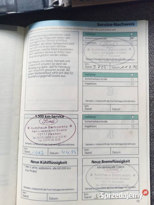 Ford Escort Mark V 1994r produkcji 90KM Gdańsk