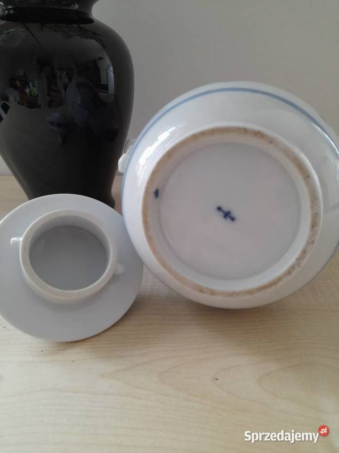 Porcelanowy dzbanek Meissen wzór cebulowy Antyki, Sztuka, Kolekcje Bogatynia