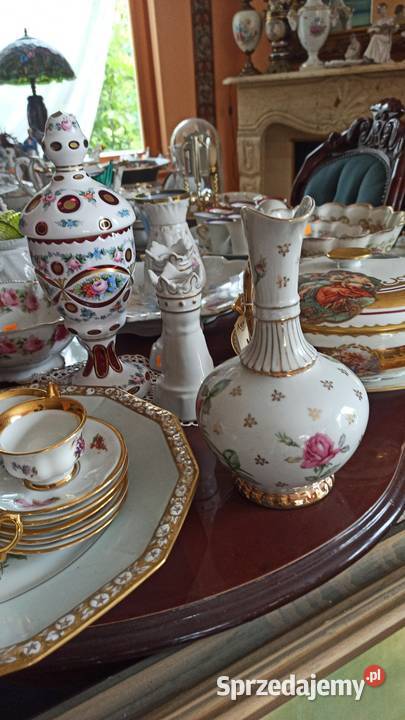 Amfora Porcelanowy wazon Z różą Syg V 253 Gdańsk sprzedam