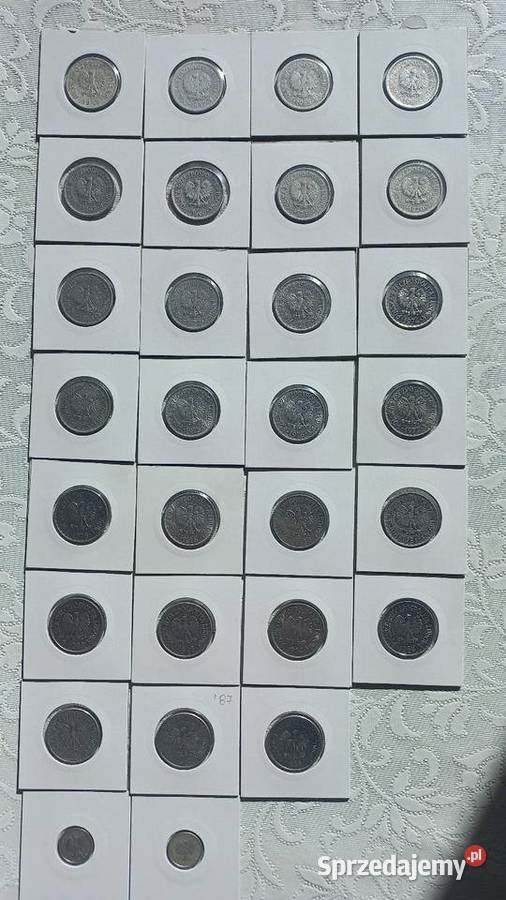 1 złoty PRL wszystkie roczniki aluminiowe Trzebinia