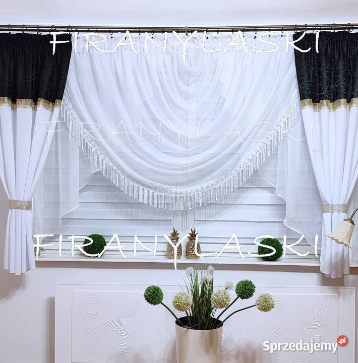 Firana firanka 600x155 firany do salonu pokoju Nowa Sól