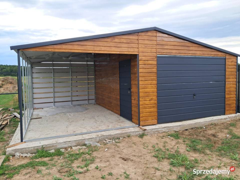 Garaż blaszany 7x5 WZMOCNIONY PROFILAMI Zielona Góra