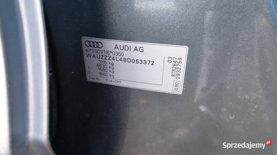 Audi Q7 42 TDI V8 326 ładne dużym serwisie SLine Bydgoszcz