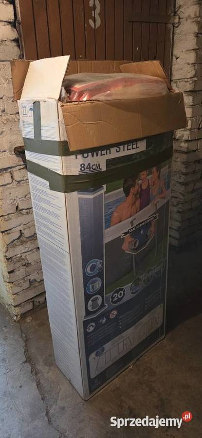 Basen stelażowy prostokątny z pompą 282 x 196 x śląskie