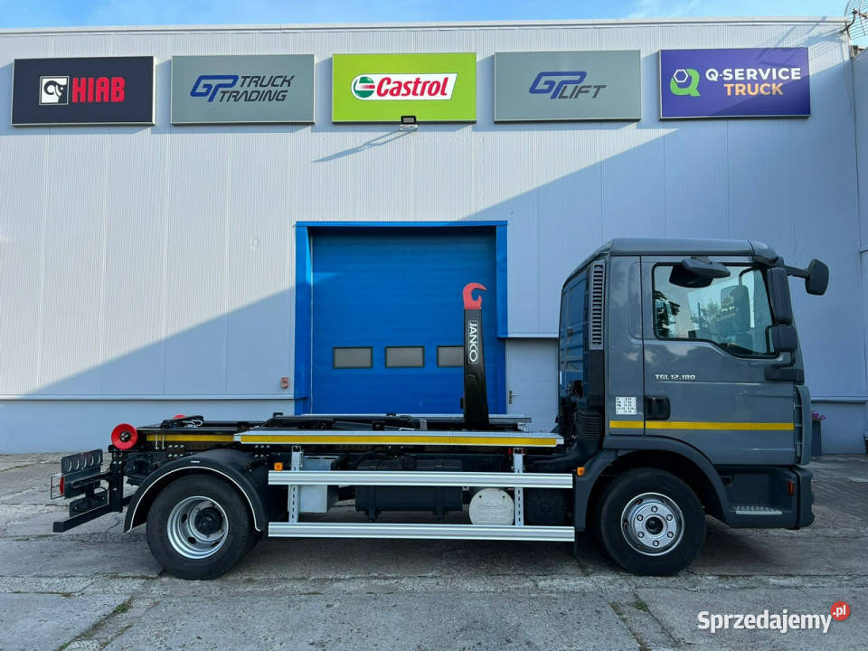 śmieciarki Man TGL 12180 hakowiec JancoGP Lift Sokołów
