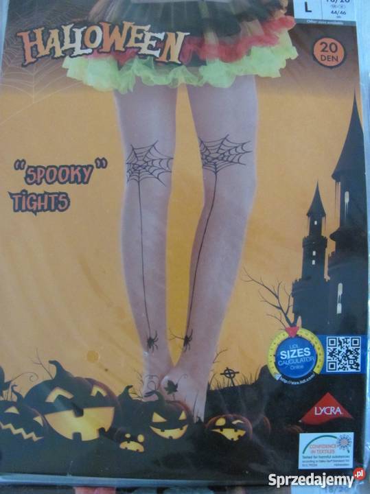 Rajstopy na halloween 40 DEN 3 wzory SML 1012