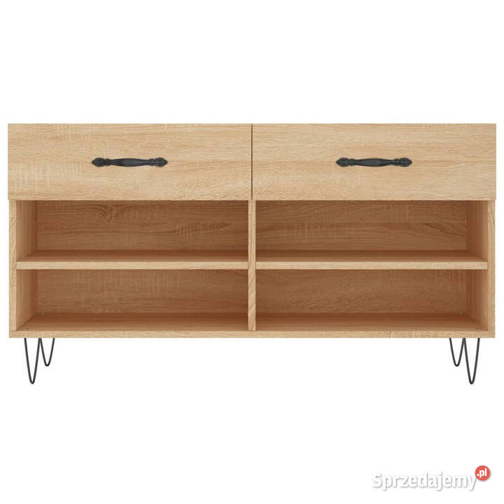 Ławka z miejscem na buty dąb sonoma 102x35x55