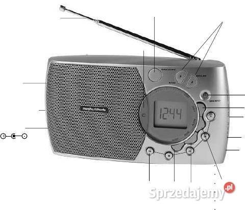 Radio Morphy Richards Portable 4Band with Clock Warszawa sprzedam