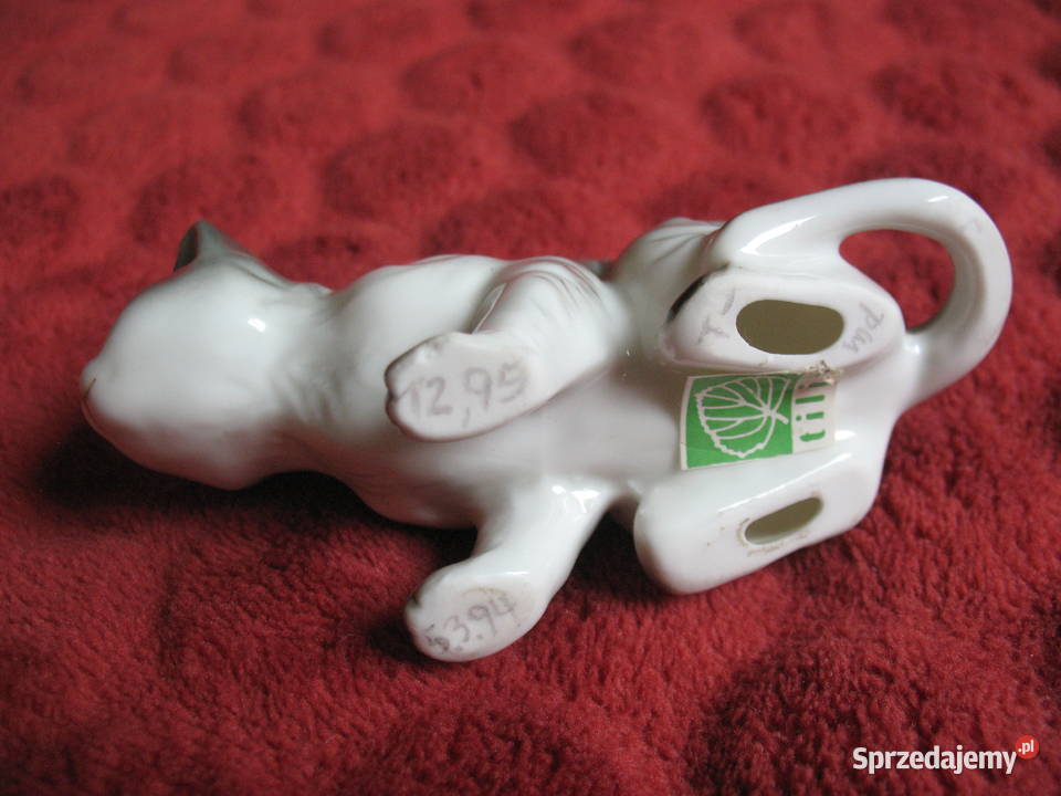 KOT pręgowany 45 x 10 x 4 Figurka z porcelany Siedlce