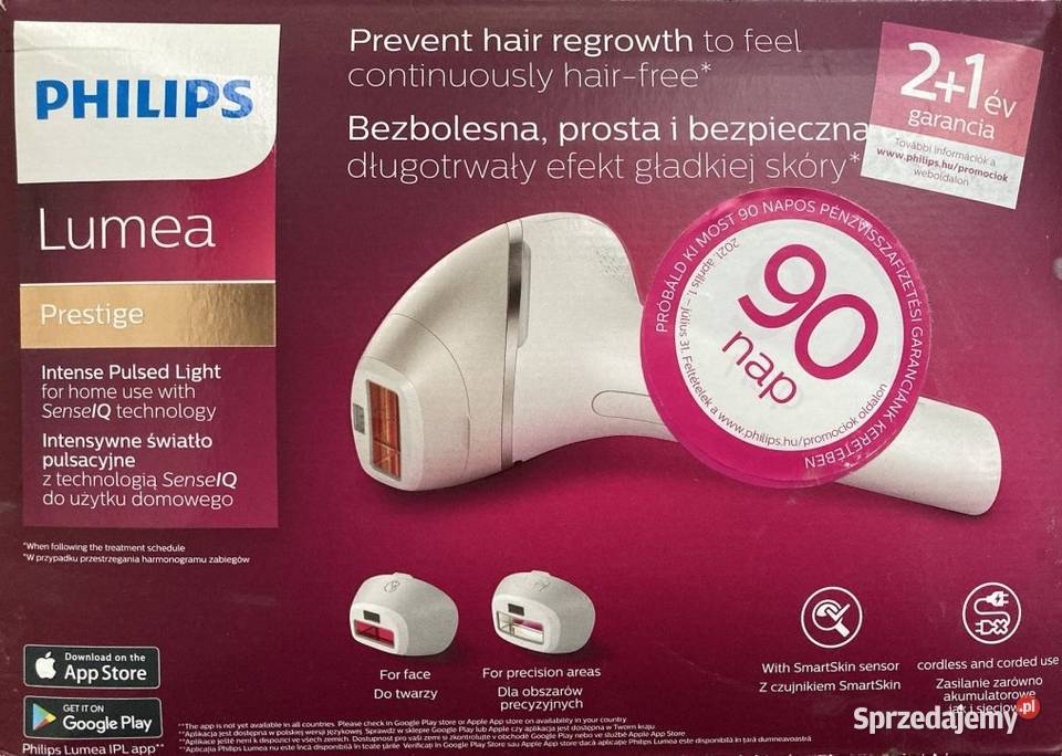 Philips Lumea Prestige IPL do usuwania włosów
