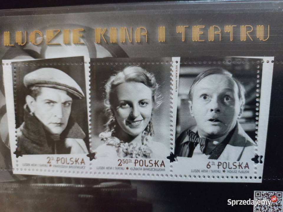 Folder Ludzie Kina i Teatru znaczki koperta FDC dolnośląskie Wrocław