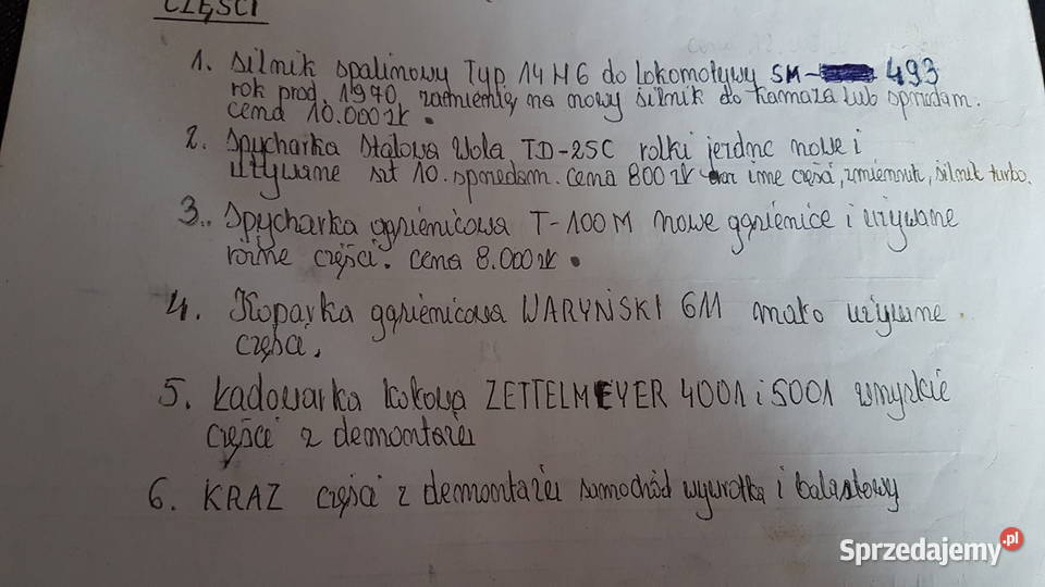 Spycharka Gąsienicowa T100 M gąsienice i inne dolnośląskie Żarów