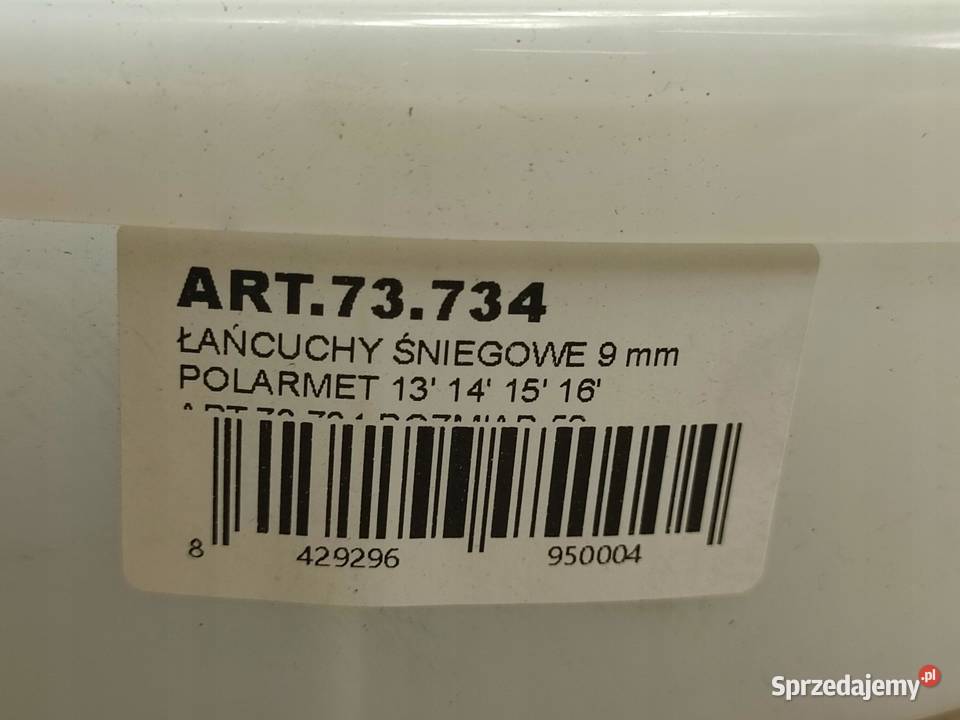 ŁAŃCUCHY ŚNIEGOWE 1 PARA POLARMET 9mm 73734 13