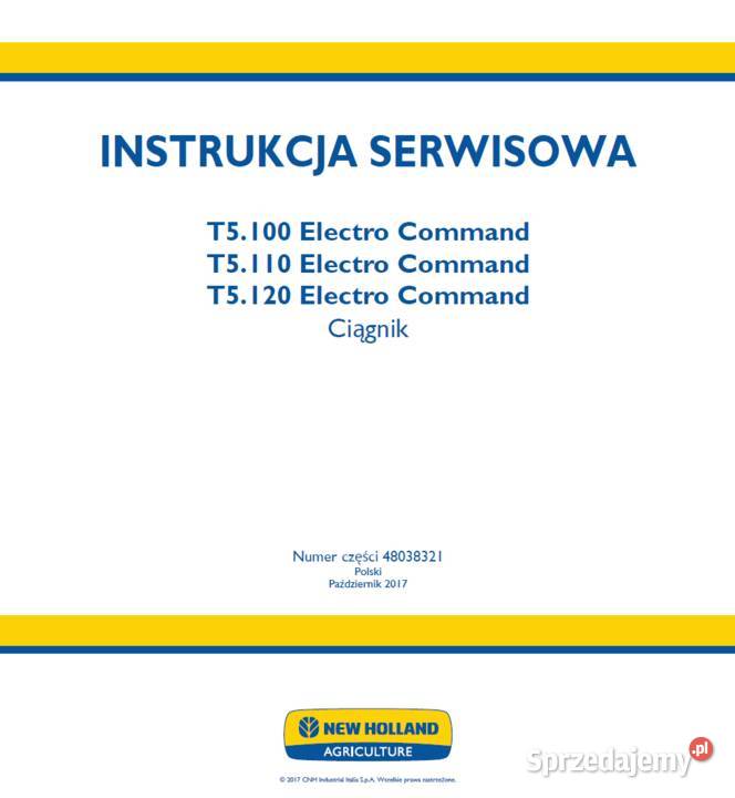 HOLLAND T5100 T5110 T5120 instrukcja napraw Części zamienne Gdańsk