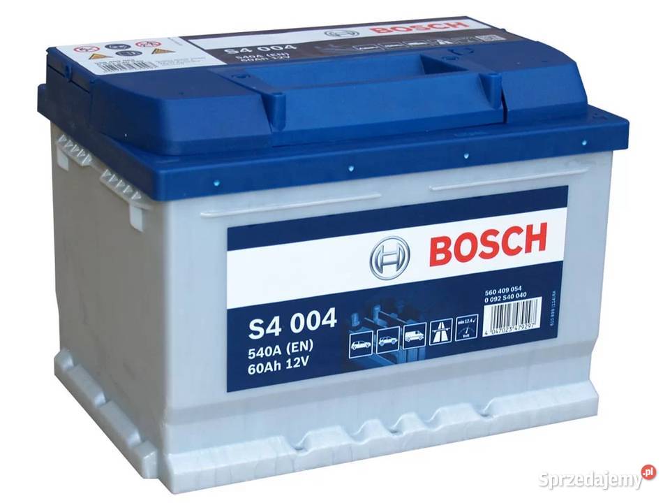 Akumulator Bosch 60Ah 540A EN S4004 PRAWY PLUS Mielec sprzedam