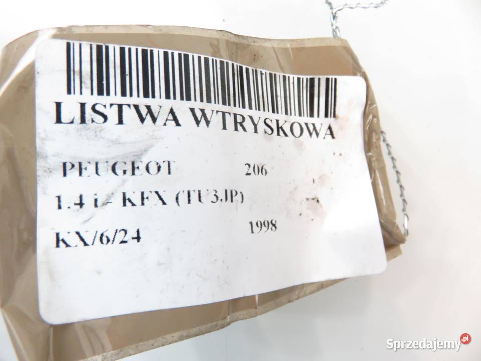 LISTWA WTRYSKOWA PEUGEOT 206 16 9625194080C małopolskie
