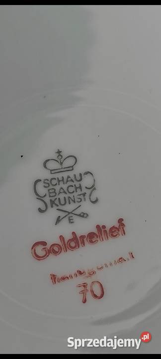 Schaubach Kunst Wallendorf Goldrelief ANTYK Pabianice