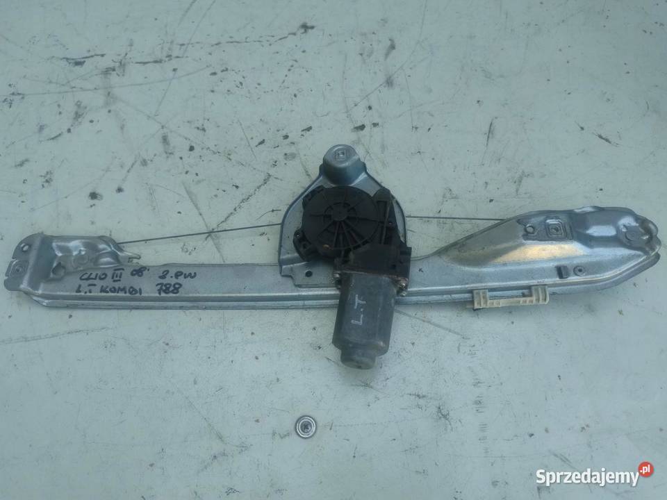 MECHANIZM PODNOŚNIK SZYBY LEWY TYŁ RENAULT CLIO sprzedam