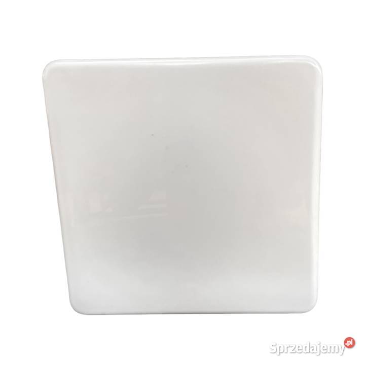 Duży biały kwadratowy szklany plafon RZB Bamberg Warszawa